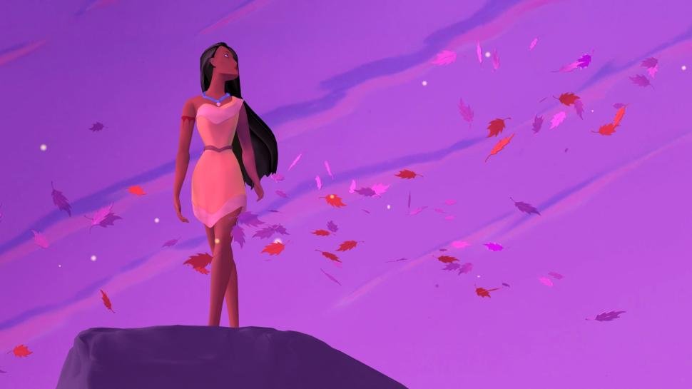 Pocahontas Disney Purple Indian HD wallpaper | anime | Wallpaper Better