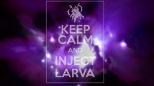 Keep Calm Purple Inject Larva StarCraft HD wallpaper thumb