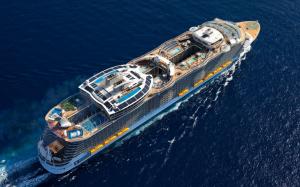 Amazing Big Ship with Helipad and Swimming Pools Photo wallpaper thumb