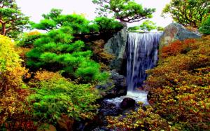 Garden Waterfalls wallpaper thumb