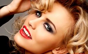 Women, Model, Lips, Blonde, Smile, Portrait wallpaper thumb