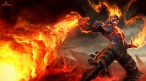 League of Legends Fire HD wallpaper thumb