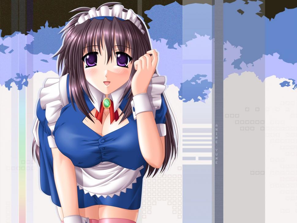 Anime girl dress blue wallpaper,Anime wallpaper,Girl wallpaper,Dress wallpaper,Blue wallpaper,1600x1200 wallpaper