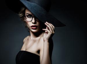 Women, Model, Face, Portrait, Glasses, Juicy Lip wallpaper thumb