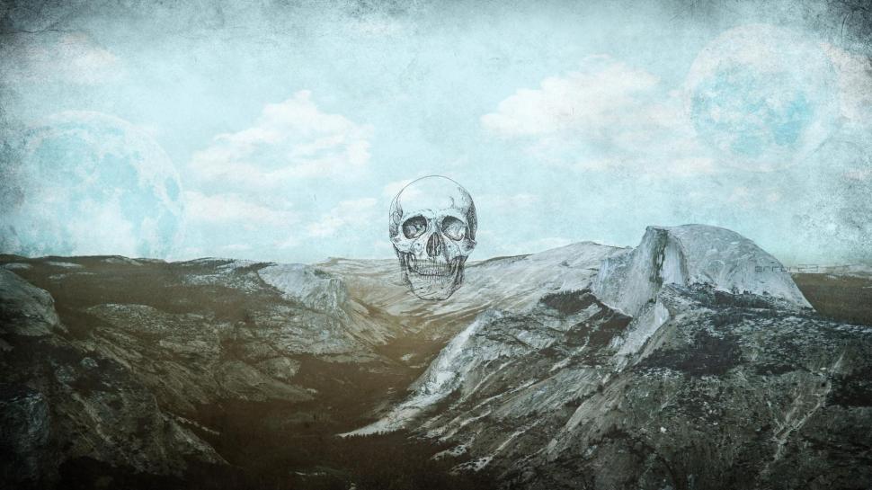 Mountain, Skull, Abstract wallpaper,mountain HD wallpaper,skull HD wallpaper,1920x1080 wallpaper