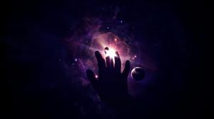 Cosmos hand on star wallpaper thumb