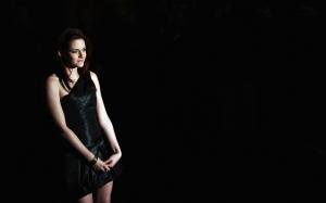 Women, Kristen Stewart, Black Dress, Actress, Black Background wallpaper thumb