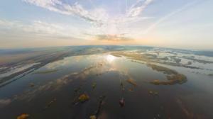 Aerial Sunlight Water Reflection Landscape HD wallpaper thumb