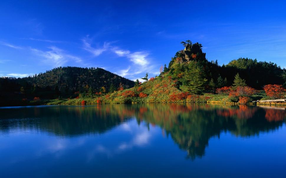 Nature, Blue Sky, Water, Mountain, Trees, Landscape wallpaper,nature wallpaper,blue sky wallpaper,water wallpaper,mountain wallpaper,trees wallpaper,landscape wallpaper,1280x800 wallpaper