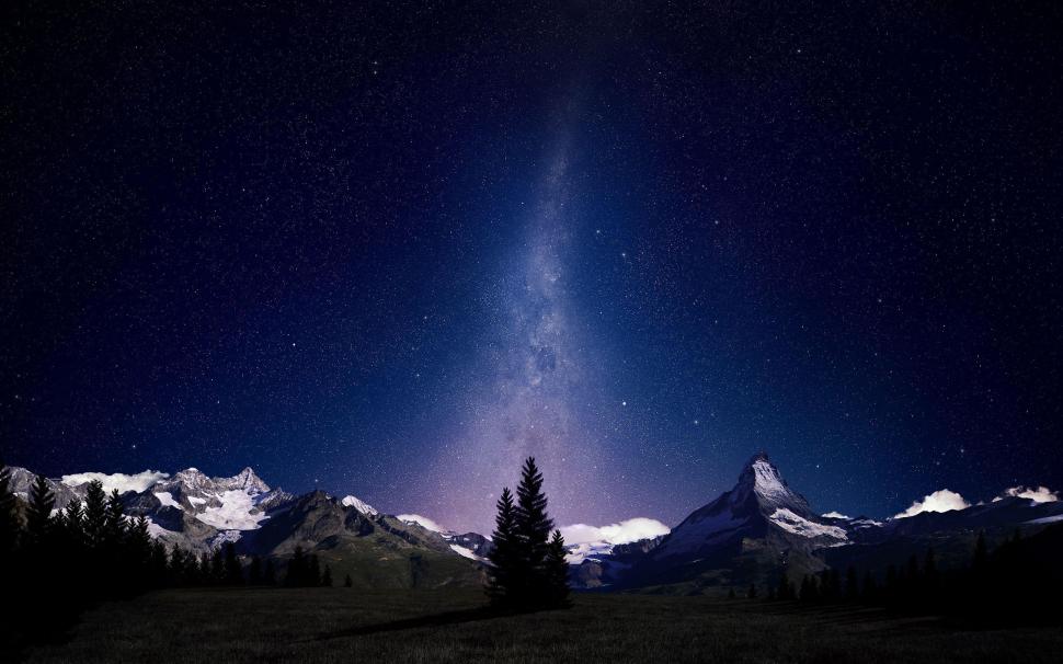 Night sky lights over snowy mountains wallpaper,nature HD wallpaper,2560x1600 HD wallpaper,snow HD wallpaper,mountain HD wallpaper,night HD wallpaper,star HD wallpaper,2560x1600 wallpaper