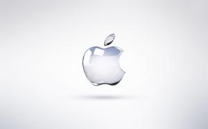 Glass Apple logo wallpaper thumb