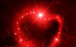 Stars Heart Red Planet HD wallpaper thumb