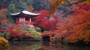 Japan Kyoto Daigo autumn landscape wallpaper thumb