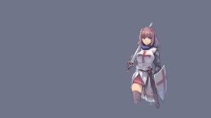 Nightmaremk 2, Anime Girls, Knight, Armor, Shield wallpaper thumb