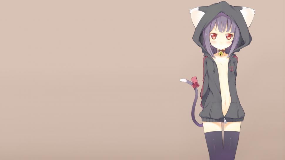 Catgirl Anime Drawing Hd Wallpaper Better - Cat Girl Wallpaper Cell Phone