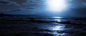 Moonlight, Sea, Waves wallpaper thumb