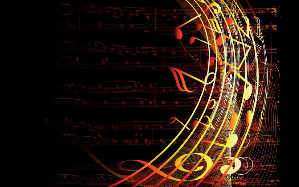 Music Notes  Download HD wallpaper,abstract wallpaper,melody wallpaper,music wallpaper,notes wallpaper,1600x1000 wallpaper