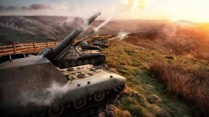 World of Tanks SPG Firing Games 3D Graphics wallpaper thumb