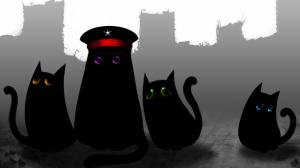 Romantically Apocalyptic, Black Cats, Cartoon wallpaper thumb