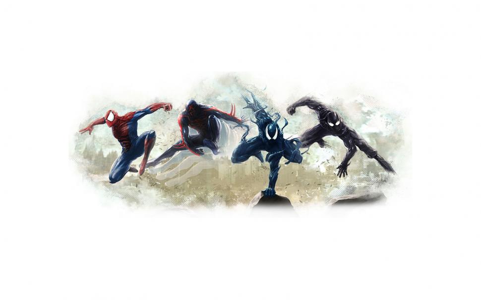Spider-man Venom White HD wallpaper,cartoon/comic wallpaper,white wallpaper,man wallpaper,spider wallpaper,venom wallpaper,1680x1050 wallpaper