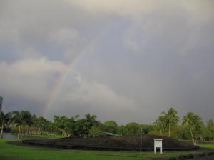 Rainbow Over Hilo Tidal Wave Memorial wallpaper thumb