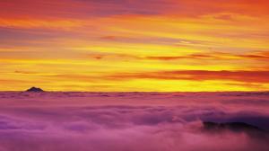 Mount Baker Peaking Above The Clouds wallpaper thumb