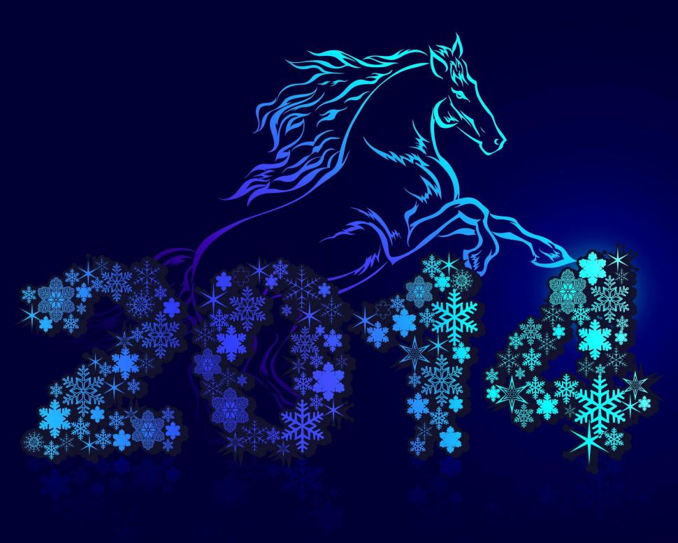 The new year of the horse wallpaper,new year HD wallpaper,new year 2014 HD wallpaper,horse HD wallpaper,2560x2052 wallpaper