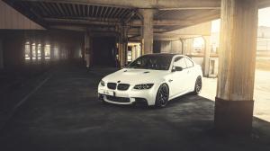 BMW M3 E92 white car, sunlight wallpaper thumb