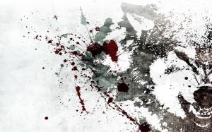 Wolf Abstract Blood Splatter HD wallpaper thumb