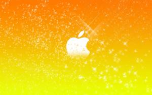 Sparkling Apple logo wallpaper thumb