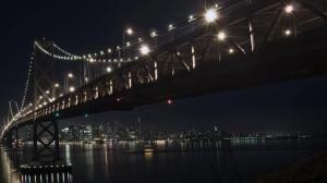 The Oakl Bay Bridge At Night wallpaper thumb