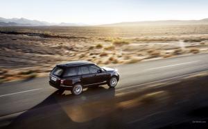 Range Rover SUV Motion Blur Desert HD wallpaper thumb
