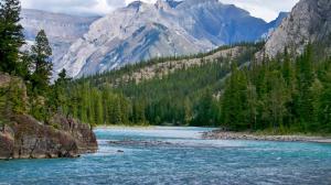 Bow River In The Rockies Of Alberta wallpaper thumb