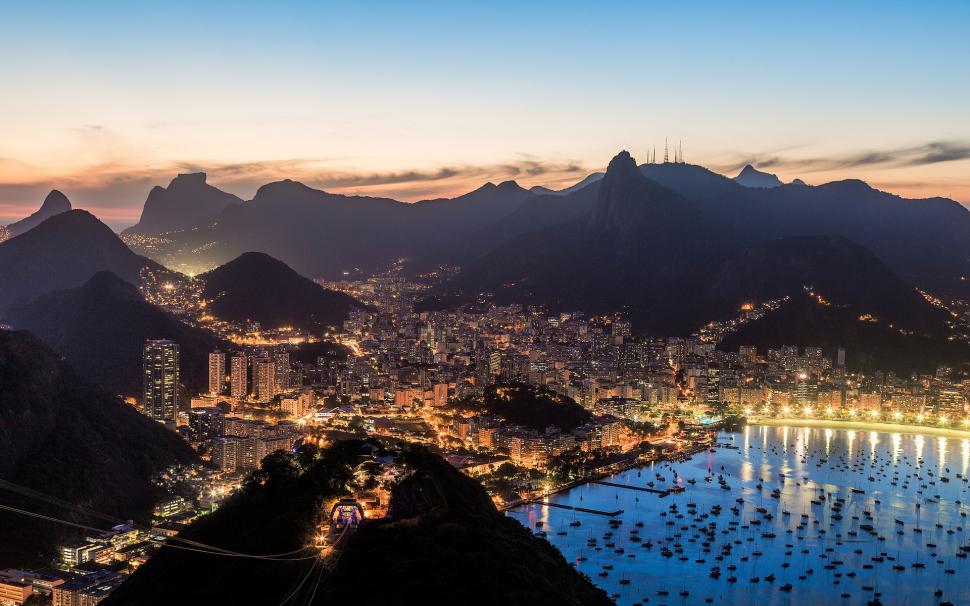 Rio de Janeiro wallpaper,brasil HD wallpaper,city HD wallpaper,night HD wallpaper,lights HD wallpaper,1920x1200 wallpaper