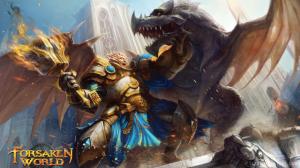 Stone man VS Dragon Forsaken World wallpaper thumb