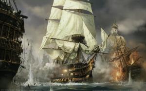Napoleon Total War, Video Games, Ship, Concept Art, War, Sailing Ships wallpaper thumb