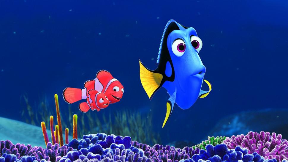 Finding Nemo Underwater Fish Clown Fish Blue HD wallpaper,blue HD wallpaper,movies HD wallpaper,fish HD wallpaper,underwater HD wallpaper,clown HD wallpaper,nemo HD wallpaper,finding HD wallpaper,1920x1080 wallpaper
