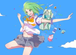 Anime Girls, School Uniform, Vocaloid, Megpoid Gumi wallpaper thumb