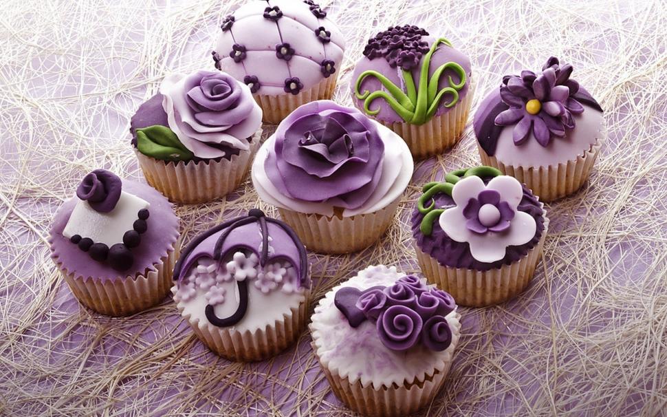 Purple Cupcakes wallpaper,deserts HD wallpaper,cupcakes HD wallpaper,sweets HD wallpaper,1920x1200 wallpaper