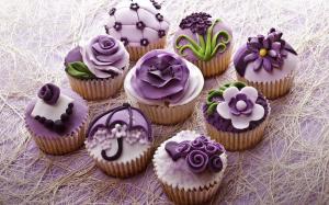 Purple Cupcakes wallpaper thumb