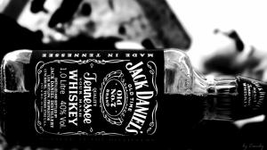 Jack Daniel Whiskey Alcohol Bottle Bw For Desktop wallpaper thumb