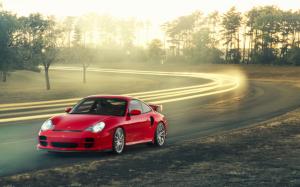 Porsche 911 GT2 red car wallpaper thumb