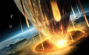 Earth asteroid doomsday wallpaper thumb
