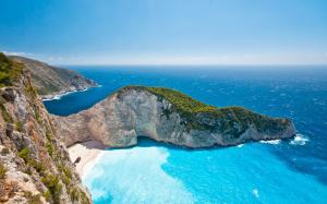 Greece Ionian Islands, sea, summer, sky, sunlight, beautiful scenery wallpaper thumb