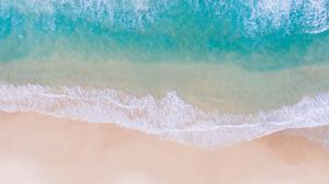 Beach and Sea Water Seen From Above wallpaper thumb