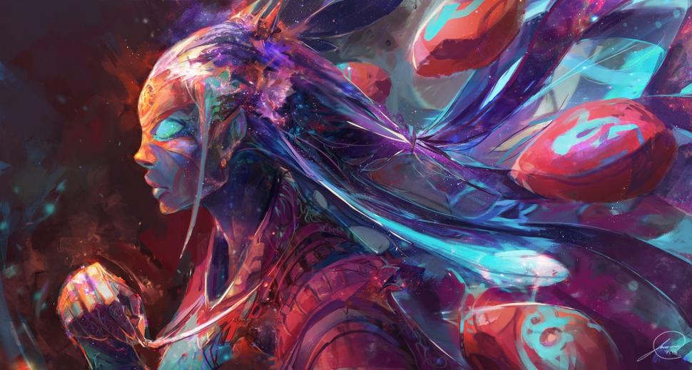Artwork, Woman, Colorful, Abstract wallpaper,artwork wallpaper,woman wallpaper,colorful wallpaper,abstract wallpaper,1568x840 wallpaper