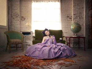 Snow White, Mary Margaret, purple dress wallpaper thumb