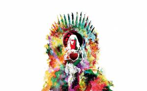 Daenerys On The Iron Throne Art wallpaper thumb