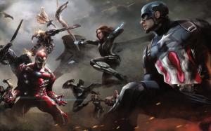 Artwork Captain America Civil War wallpaper thumb