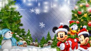 Mickeys Christmas Village wallpaper thumb